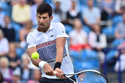 不振脱却目指すジョコビッチに待った、エイゴン国際で雨天順延