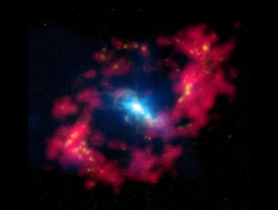 幻想的なリング、渦巻銀河NGC 4151