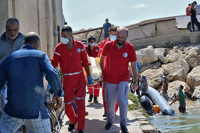 シリア沖で移民77人死亡 レバノン発の船沈没