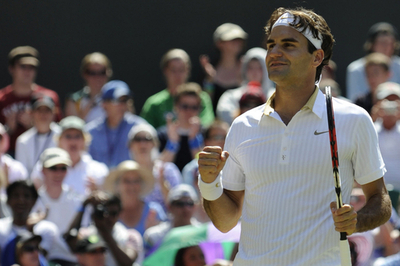 フェデラー カルロビッチを下し準決勝進出、ウィンブルドン選手権