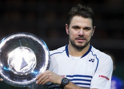 ワウリンカ、10年ぶりの出場で優勝 ABNアムロ世界テニストーナメント