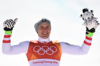 マイヤーが男子スーパー大回転で金、ノルウェー勢の連覇止める 平昌五輪