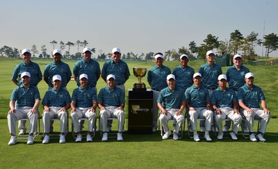 プレジデンツ杯初日、松山/スコット組はワトソン/ホームズ組と