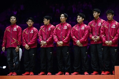 世界体操、日本が男子団体2位 パリ五輪出場権を獲得