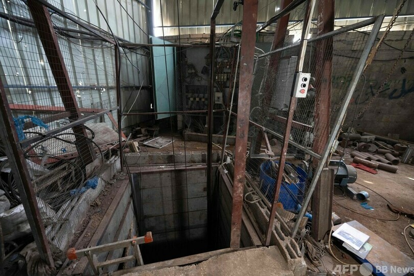 ガザ地下に大規模「兵器工場」 イスラエル軍、報道陣に公開
