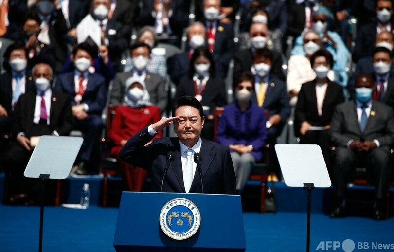 北朝鮮は「完全な非核化」を 韓国新大統領が就任演説