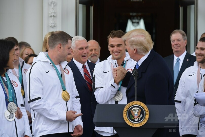 平昌五輪・パラ米代表がトランプ氏表敬、一部選手は不参加