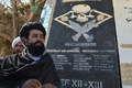 米兵の名前が書かれた壁。アフガニスタン東部ガズニ州の米軍基地跡地で（2021年11月15日撮影）。(c)Hector RETAMAL / AFP