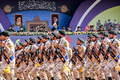 イランの首都テヘランで行われた軍事パレードで、行進するイラン革命防衛隊。イラン大統領府提供（2019年9月22日撮影、同日提供、資料写真）。(c)AFP PHOTO / HO / IRANIAN PRESIDENCY