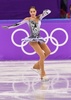 平昌冬季五輪、フィギュアスケート女子シングル・ショートプログラム（SP）の演技に臨むアリーナ・ザギトワ（2018年2月21日撮影）。(c)AFP/Mladen ANTONOV