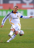 FCソウルとの親善試合に臨むギャラクシーのデビッド・ベッカム（%%David Beckham%%）。(c)AFP/JUNG YEON-JE