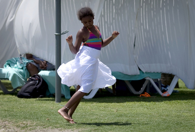 ミシェル夫人とサーシャちゃんの超セレブなスペイン旅行