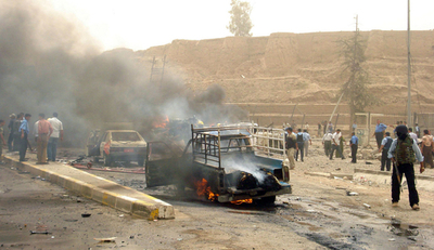 イラク北部キルクークで自爆テロ、少なくとも76人が死亡