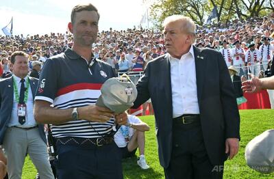 ライダー杯開幕、トランプ氏出席も米国選抜リード許す