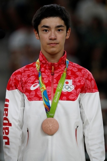 白井、跳馬で銅メダル 金は北朝鮮のリセグァン