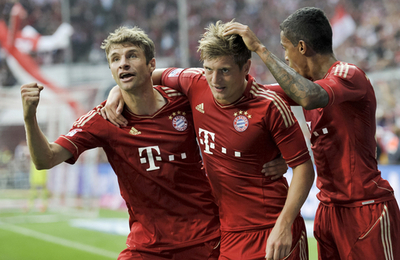 バイエルンがシュツットガルトに圧勝