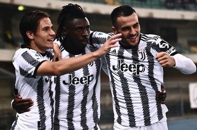 ユベントスがリーグ戦5連勝 4位に浮上
