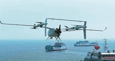 中国独自開発の海上低空長距離ドローン 海上飛行試験に成功