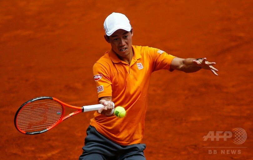 錦織、快勝でマドリードOP8強 ジョコ戦では「最高のテニスを」