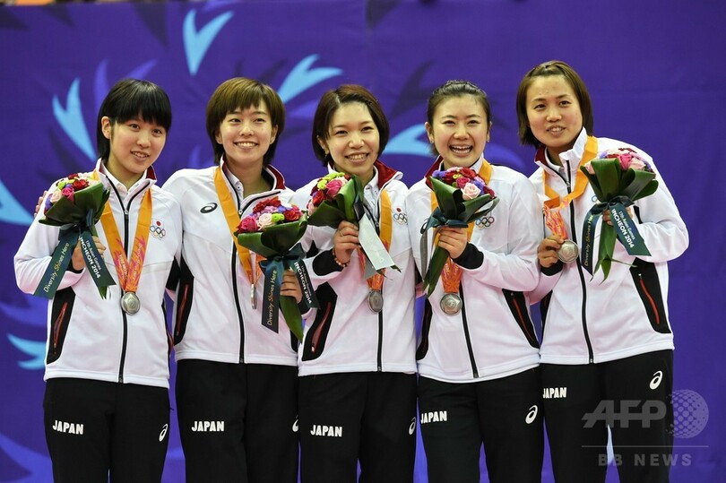 日本 卓球女子団体で銀メダル アジア大会 写真8枚 国際ニュース Afpbb News