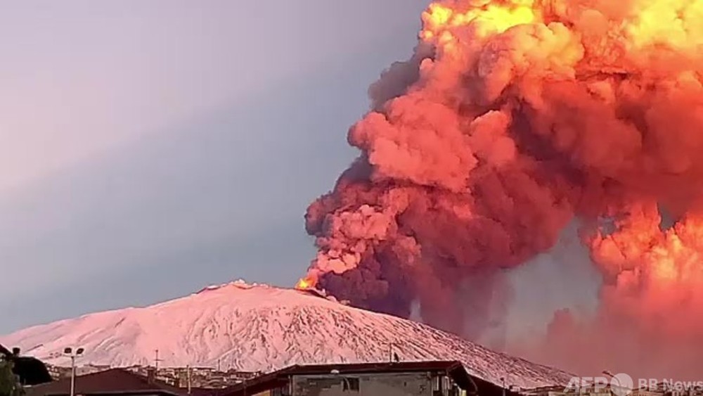 動画：伊エトナ山が噴火 周辺地域に危険なし