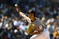 24MLB、サンディエゴ・パドレス対シカゴ・ホワイトソックス。先発登板したサンディエゴ・パドレスのダルビッシュ有（2024年9月22日撮影）。(c)Denis Poroy/Getty Images/AFP