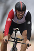 リオデジャネイロ五輪、自転車男子個人タイムトライアル。フィニッシュするファビアン・カンチェラーラ（2016年8月10日撮影）。(c)AFP/Eric FEFERBERG