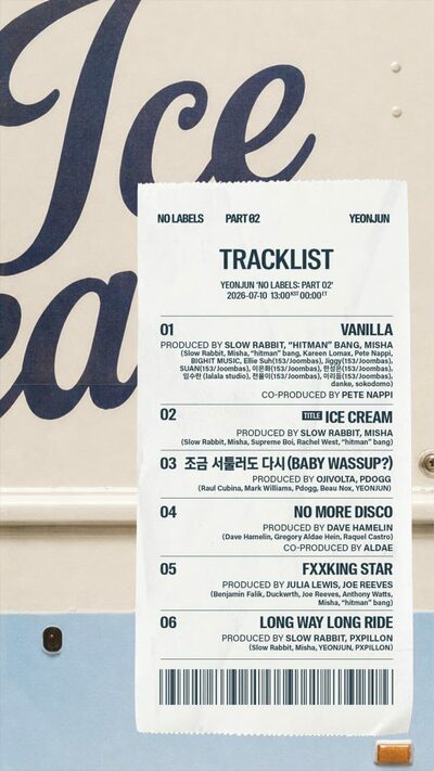 TXTのYEONJUN、新作に「Ice Cream」など6曲