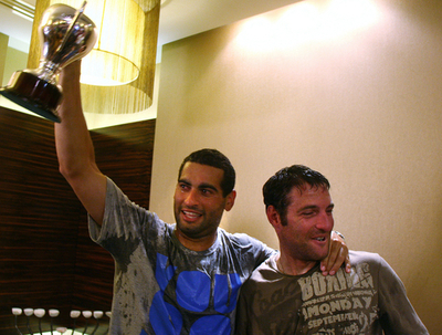 全豪男子ダブルスを制したアーリックとラムが凱旋