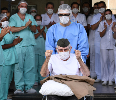 新型コロナ、99歳ブラジル人元少尉が回復 「戦争より大変な闘い」