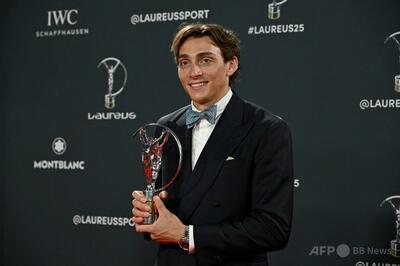 デュプランティス、バイルスが年間最優秀選手 ローレウス賞
