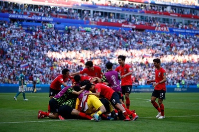 【写真特集】終盤の2得点で前回王者を撃破、韓国対ドイツ