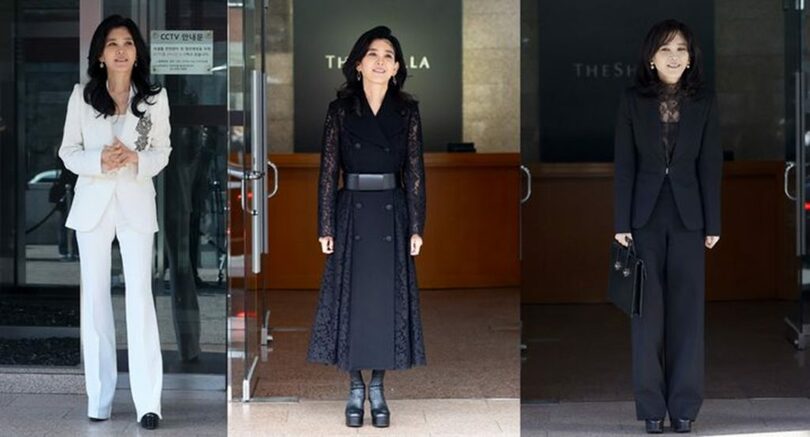 株主総会に出席したイ・ブジン社長の装い(c)NEWSIS