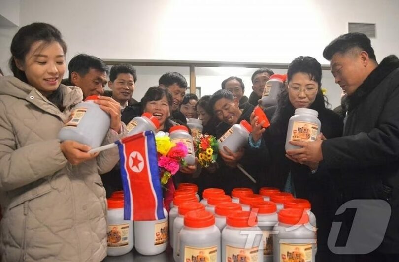 北朝鮮・咸鏡北道吉州郡の地方工業工場の竣工式＝労働新聞(c)news1