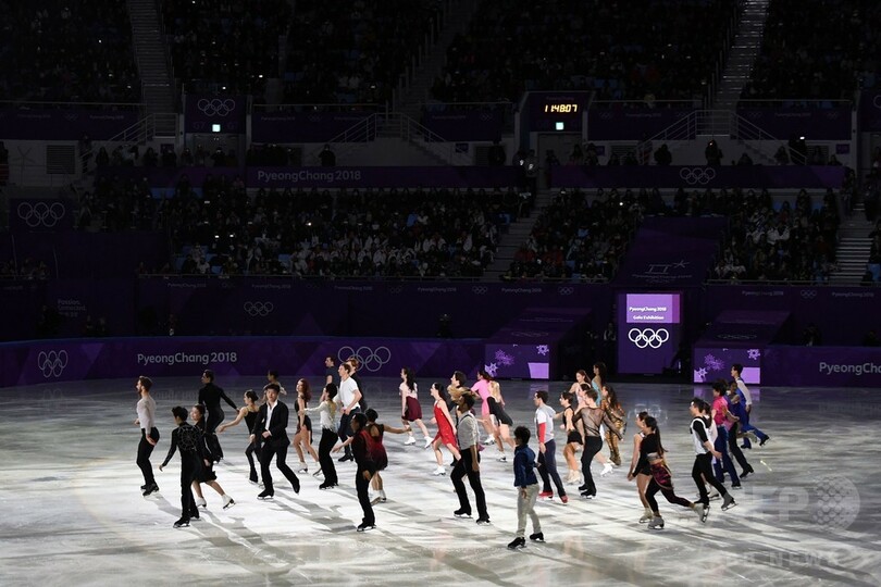 羽生やザギトワらが華麗な演技、フィギュアスケート・エキシビション 平昌五輪