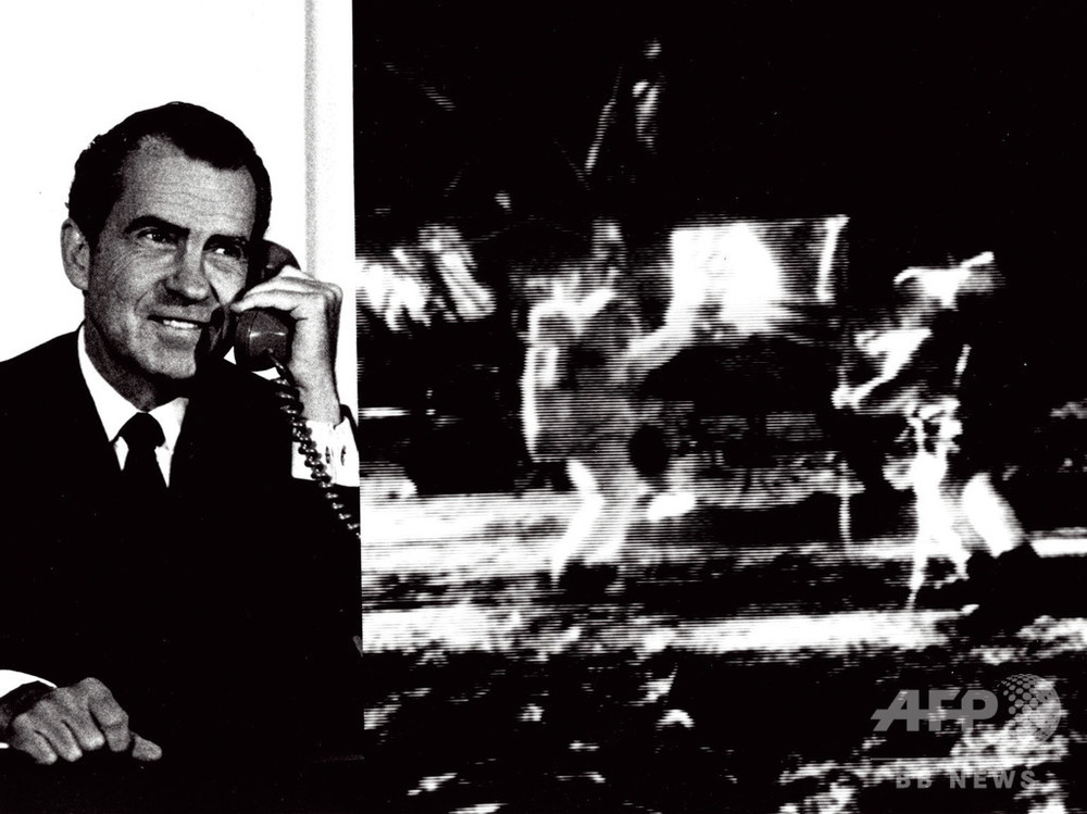 人類初の月面着陸 Afpはどう伝えたか パート2 大統領との交信 月面初の悪態 写真8枚 国際ニュース Afpbb News