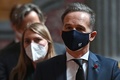 英ロンドンで始まった先進7か国（G7）外相会議に合わせて開かれた2か国間会談に臨むハイコ・マース独外相（右、2021年5月4日撮影）。(c)JUSTIN TALLIS / POOL / AFP