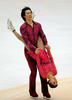 10-11フィギュアスケートGPシリーズ第3戦、中国杯（ISU Grand Prix of Figure Skating Cup of China 2010）ペア・フリースケーティング（FS）。合計177.50点で優勝した中国のホウ清（Qing Pang、右）とトウ健（Jian Tong、左）。（2010年11月6日撮影）(c)AFP/PETER PARKS