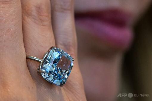 希少なブルーダイヤ、31億円超で落札 スイス 写真5枚 国際ニュース