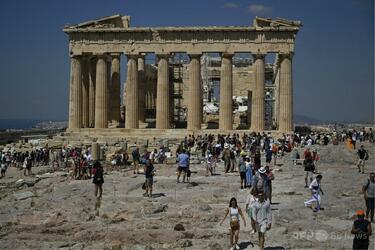 古代遺跡アクロポリス、猛暑で一時閉鎖 ギリシャ 写真1枚 国際ニュース