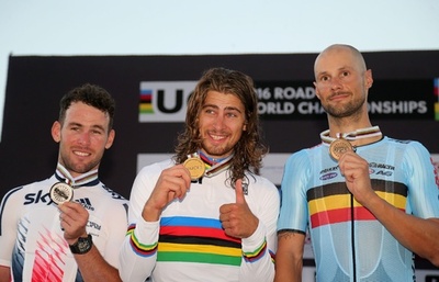 サガンが男子ロードレースで連覇達成、ロード世界選手権