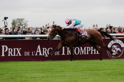 エネイブルが「見事」な圧勝、デットーリ騎手は最多5回目の凱旋門賞制覇