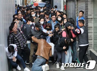 「多重人波が感知されました」…韓国・防犯カメラで「迂回してください」案内