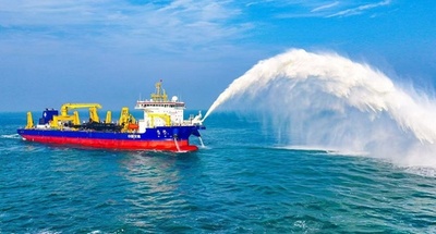 中国自主開発の超大型ドラグサクションしゅんせつ船 海上テスト成功