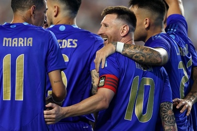 メッシ2発でアルゼンチン勝利 コパ控えた最後の強化試合