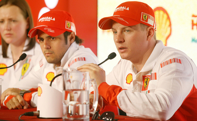 ＜07 F1・第1戦 オーストラリアGP＞マッサとライコネンが会見を行う - オーストラリア