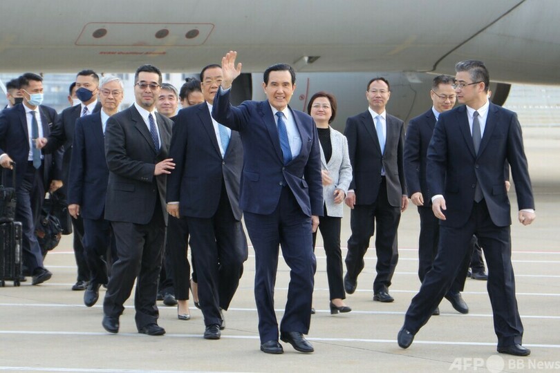 台湾・馬氏、訪中を開始 総統経験者初