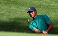 男子ゴルフ米国ツアーメジャー第3戦、第84回マスターズ・トーナメントに向けた練習ラウンドに臨むタイガー・ウッズ（2020年11月9日撮影）。(c)Jamie Squire/Getty Images/ AFP