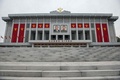 北朝鮮の平壌にある、朝鮮労働党大会の会場となった「4・25文化会館」（2016年5月9日撮影）。(c)AFP/Antoine Demaison