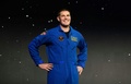 米テキサス州ヒューストンでの記者会見で紹介された、月探査ミッションに参加する宇宙飛行士のジェレミー・ハンセンさん（2023年4月3日撮影）。(c)Mark Felix / AFP